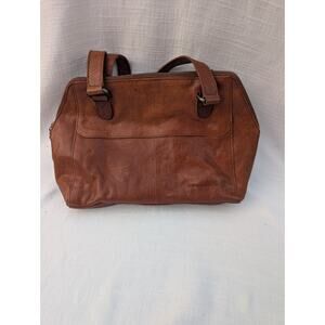 Spikes & Sparrow Brown Handbag Shoulder Bag Purse Distressed Leather Satchel